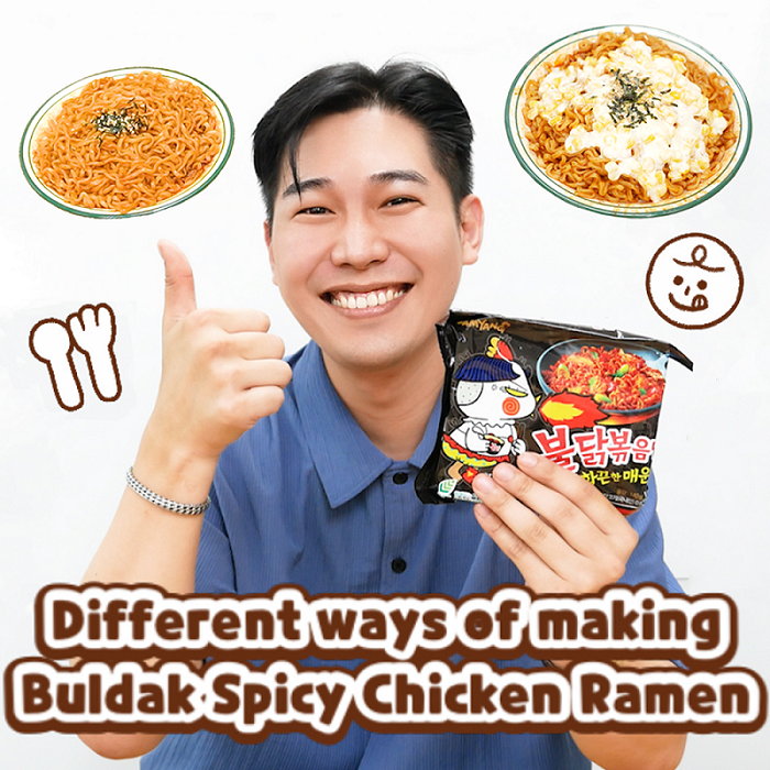 [Buza’s Kitchen EP01]<br>Different Ways of making Buldak Spicy Chicken Ramen🐔🌶️<br><مطبخ بوظة الحلقة 01> طرق مختلفة لتحضير راميون بولداك الحار بنكهة الدجاج🐔🌶️