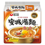 Nongshim Noodle Ansung Tang Myun, 5 Pack