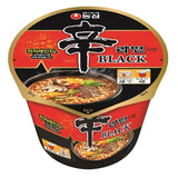 Nongshim Premium Shin Black Instant Ramen Noodle Big Cup, 6 Pack, Chunky Vegetables & Real Beef, Microwaveable Ramen Soup Mix