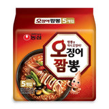 Nongshim Squid Jjamppong Ramen, 5 Pack