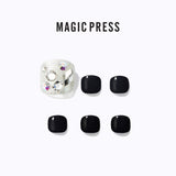 Magic Press Toenail Tip #Black Sapphire