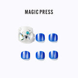 Magic Press Toenail Tip #Blue Sapphire