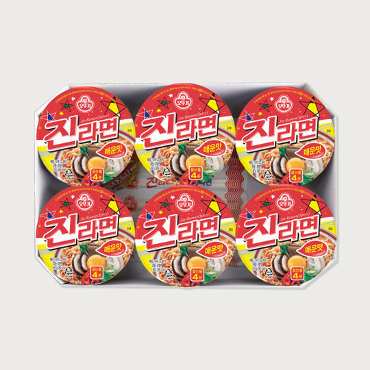 Jin Ramen Cup (Spicy Flavor) 65g x 6ea