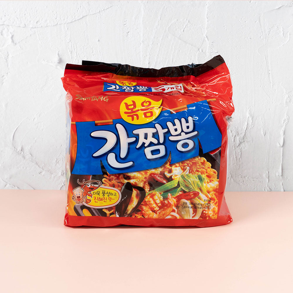 [PORK FREE] Stir-fried Spicy Gan-Jamppong (Seafood Noodles) x 5 ea